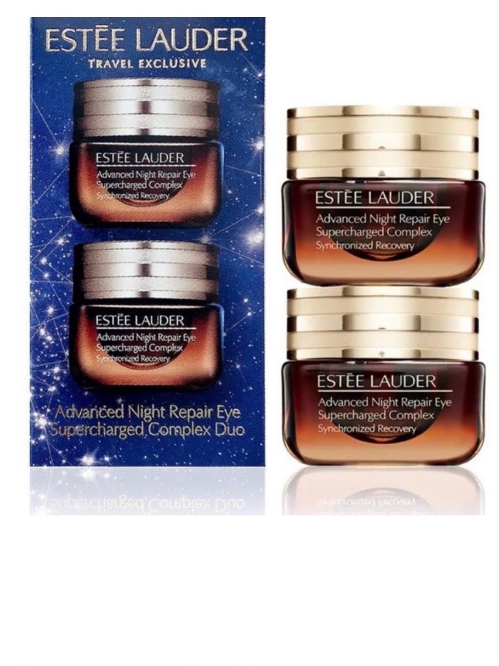 Brand New Estee Lauder Advanced Night Repair Eye Duo - Gold and Brown